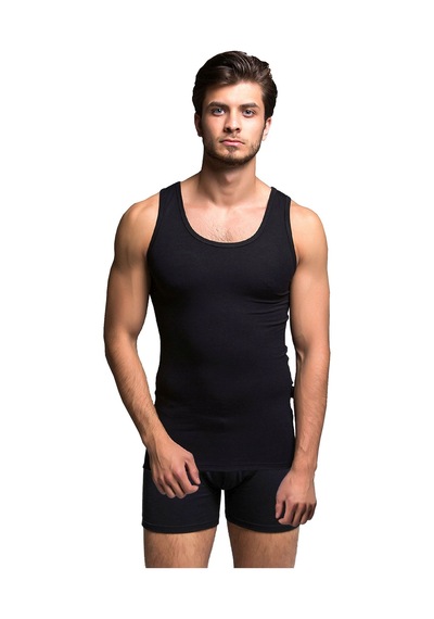 Thermoform Bambu Erkek Kolsuz Bisiklet Yaka Atlet Ve Boxer Şort Seti Siyah Çok Renkli Thermoform Bambu Erkek Kolsuz Bisiklet Yaka Atlet Ve Boxer Şort Seti Siyah Çok Renkli