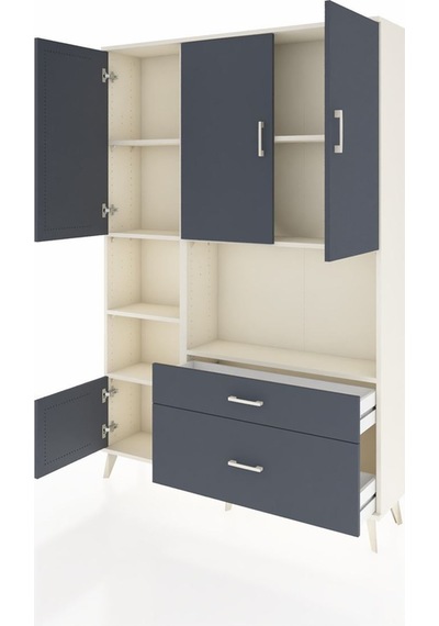 Arges Dolap 7 Raflı 2 Çekmeceli 5 Kapaklı 132x30x195 Aytaşı-antrasit/antrasit Antrasıt/antrasıt Arges Dolap 7 Raflı 2 Çekmeceli 5 Kapaklı 132x30x195 Aytaşı-antrasit/antrasit Antrasıt/antrasıt