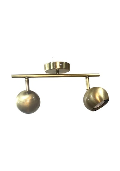 Rsylight Metal Modern 2 Li Eskitme Kaplama 180 Derece Mafsallı Led Spot Avize Beyaz Ampullü Eskitme