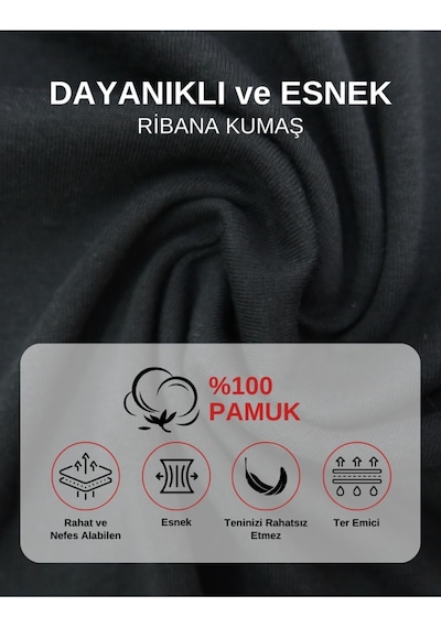 Alya Underwear Erkek Çocuk Pamuk Ribana Atlet Oval Yaka 3'lü Paket Siyah-t10