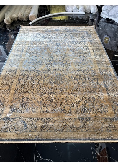 Elexus Halı Diamond 3775 Koyu Gri Bakır Salon Halısı