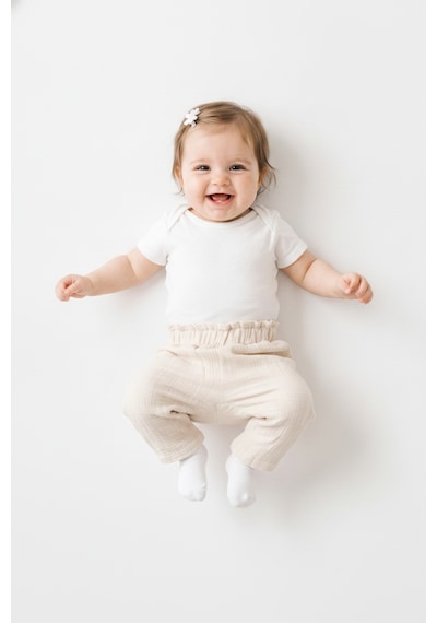 Tiffany Baby & Kids Müslin Glow Tasarımlı Tek Alt Bej