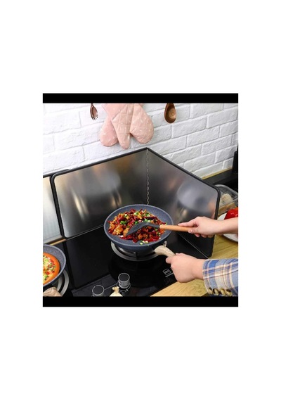 Yağ Sıçratmaz Ocak Arkası Koruyucu 60x30 Cm Paslanmaz Metal Sac Standart