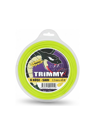 Trimmy Motorlu Tırpan Misinası 6 Köşeli 3.3mm 45 Metre