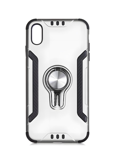 Apple Uyumlu iPhone Xs Max Kılıf Stand Olma Özellikli Araç Tutuculu Ko Ko Kılıf Gri