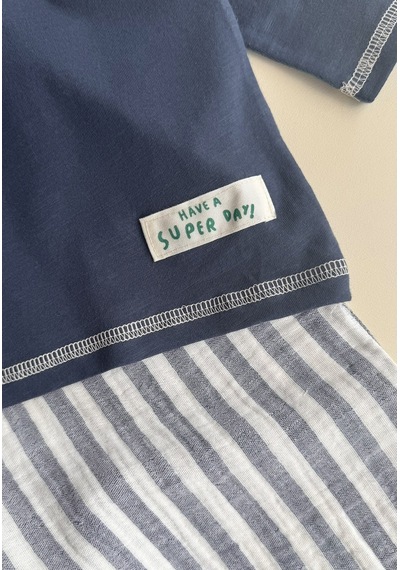 Cigit Oversize Pantolon Takım 2-10 Yaş Lacivert