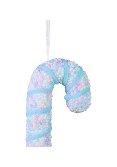 Yılbaşı Süsü Pastel Renk Baston Mavi Pembe 20 Cm