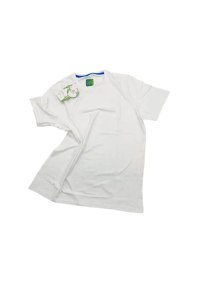 Jiber Erkek Bambu Terletmeyen Hafif Kumaş T-shirt Beyaz