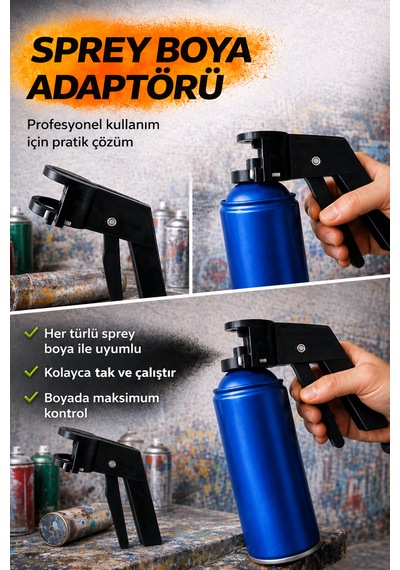 Sprey Boya Adaptörü Siyah