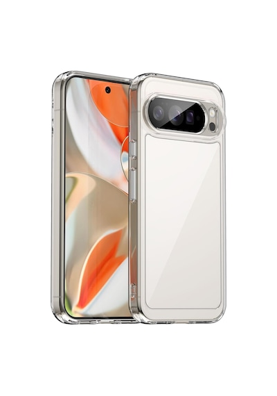 Caseonn Google Pixel 10 Pro Xl Kılıf Kamera Korumalı Darbe Emici Şeffaf Arka Kapak Tam Şeffaf