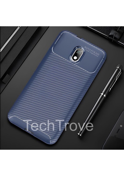 Xiaomi Redmi 8a Kılıf Kamera Korumalı Darbe Emici Karbon Fiber Desenli Renk Atmaz Silikon Kapak