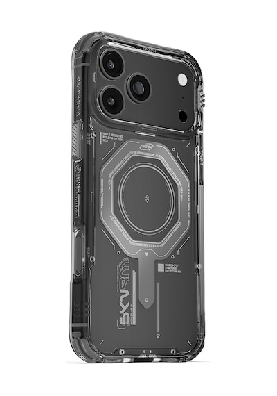 Apple Uyumlu iPhone 17 Pro Max Kılıf Skinarma M-safe Şarj Özellikli Airbag Tasarımlı Magma Kapak Füme