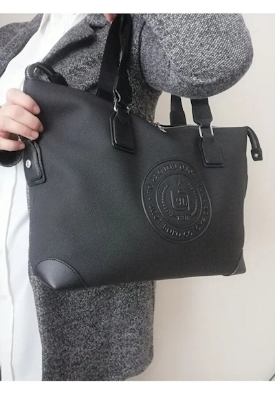 Just Polo Kadın Yeni Sezon Büyük Boy Lüks El Ve Omuz Çantası Shoulder Bag Ebat: 33 X 40 Cm Siyah