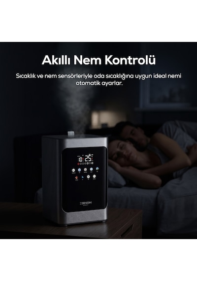 Xenon Smart Akıllı Hava Nemlendirici Pure Sıcak & Soğuk Buhar, 4.8l, Uv + Plazma, Wi-fi, 38db Sessiz X7452