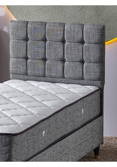 Beehanem 120x200 Bengü Baza+başlık+yatak 3 Lü Set Ketengri 120 X 200