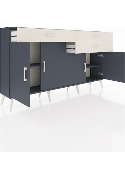 Arges Konsol 2 Raflı 3 Çekmeceli 4 Kapaklı 176x30x99 Antrasit-ant Antrasit-antrasit/aytaşı Arges Konsol 2 Raflı 3 Çekmeceli 4 Kapaklı 176x30x99 Antrasit-ant Antrasit-antrasit/aytaşı
