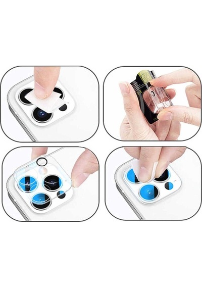 Apple Uyumlu iPhone 13 Pro Zore Kamera Lens Koruyucu Cam Filmi Renksiz