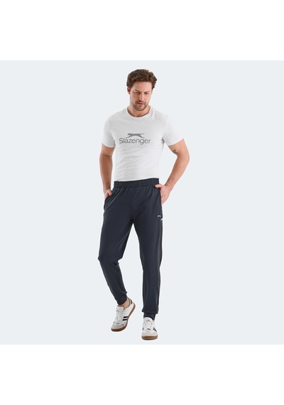 Slazenger RALUCA Erkek Fermuar Cepli Dar Paça Koyu Gri Eşofman Altı