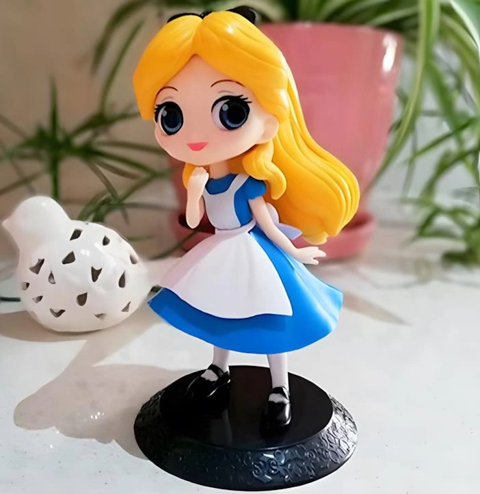 Harikalar Diyarında Alice Anime Karakter Figür Oyuncak Dekoratif Biblo Bebek 15 Cm. Genç Odası Süsü Prenses