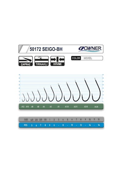 Owner 50172 Seigo-bh Nickel White Olta İğnesi 1