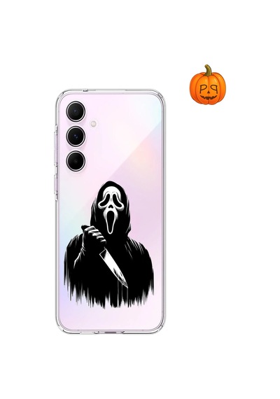 Dali Design Samsung Galaxy A55 Uyumlu Şeffaf Kılıf Horror 3 Tasarımlı