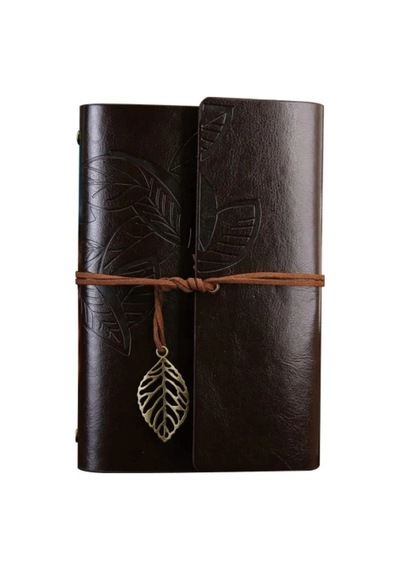 Herşeytrend Büyük Yaprak Desenli Deri Defter Diğer