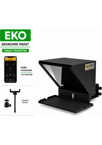 Pratic Tablet Prompter Eko Set Mobil Kumandalı Yerli Üretim Prompter