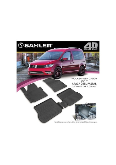 Sahler Volkswagen Caddy 2016 Havuzlu Paspas 4.5D Tam Uyumlu
