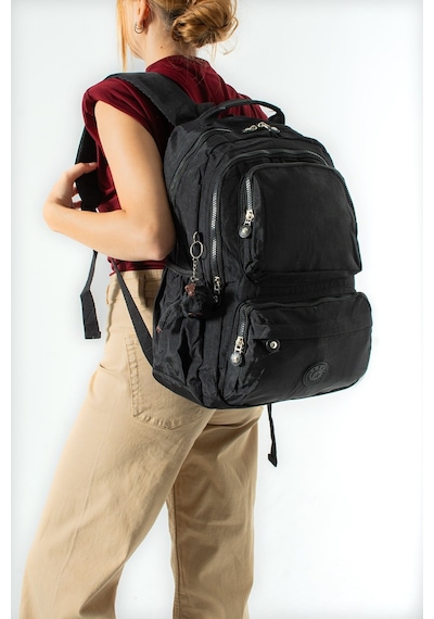 Ultra Hafif Çok Cepli Su Geçirmez Sırt Çantası Unisex Siyah Model: 571-2h