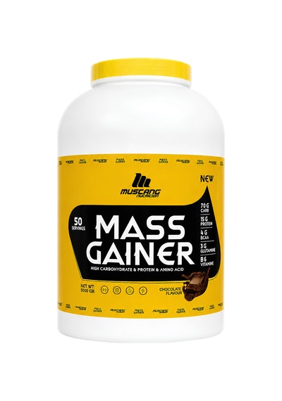 Mustang Nutrition Mass Gainer Karbonhidrat Tozu 5000 Gr 50 Servis Çikolata + Shaker + Protein Kahve Hediyeli çikolata