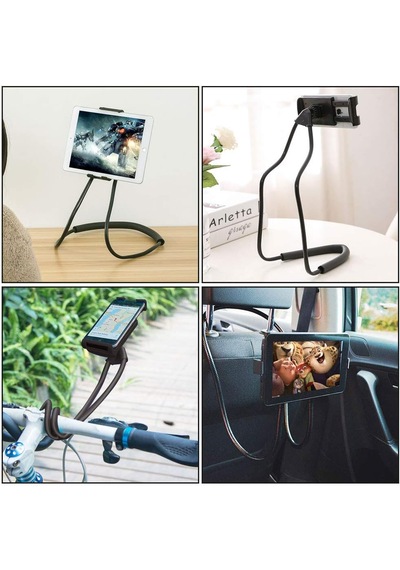 Hpytech Boyuna Da Asılabilen Esnek Telefon Tutucu Çok Fonksiyonlu Telefon Standı Siyah