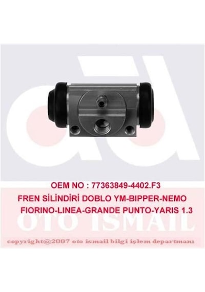 CIFAM 101-933 FREN SİLİNDİRİ ALBEA LINEA 07- DOBLO FIORINO 08- QU