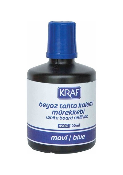 Kraf 450G Beyaz Tahta Kalemi Mürekkebi 100Ml Siyah