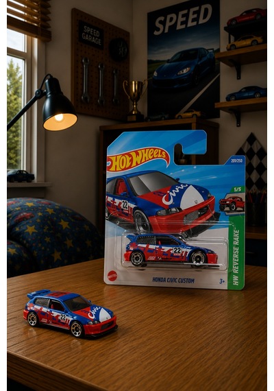 Hot Wheels Honda Civic Custom Oyuncak Araba Çok Renkli