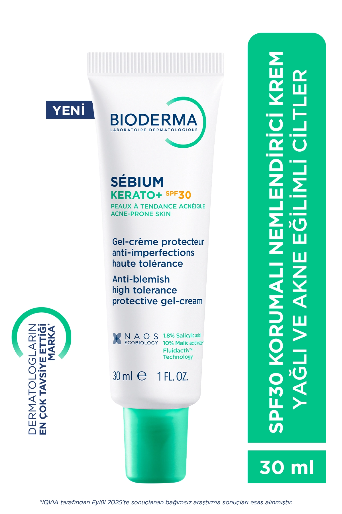 Bioderma Sebium Kerato+ Sivilce Akne Karşıtı Spf30 Korumalı Nemlendirici Krem 30 Ml.