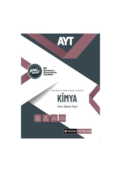 AYT Kimya Ders İşleme Föyü -  Pegem Akademi Yayıncılık