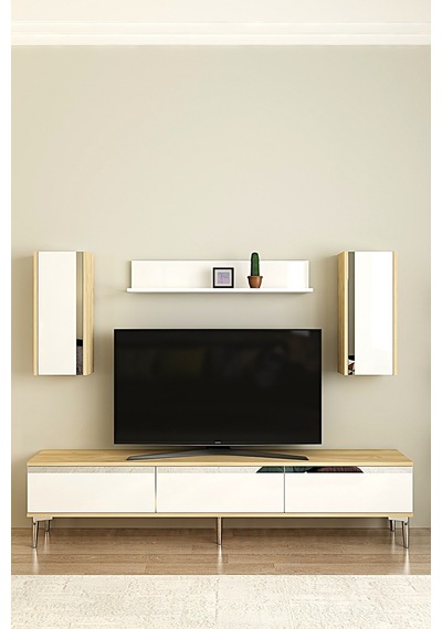 Tvr1898dbs - Anka Tvr180 Tv Ünitesi Takım , Tv Sehpası Safirmeşe-beyaz-sılver 180cm Tvr1898dbs - Anka Tvr180 Tv Ünitesi Takım , Tv Sehpası Safirmeşe-beyaz-sılver 180cm