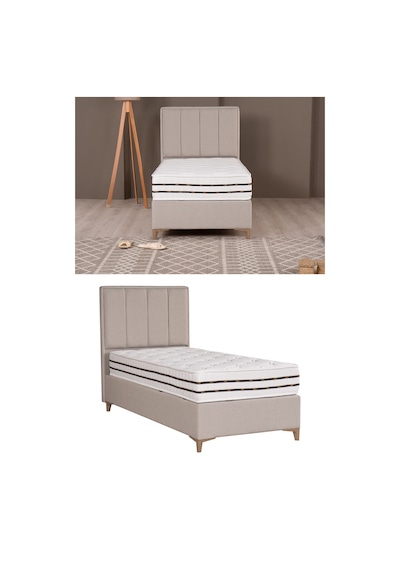 Kilim Mobilya Comfort Lüks Sleepy Baza + Başlık + Yatak Seti 120x200 Bej