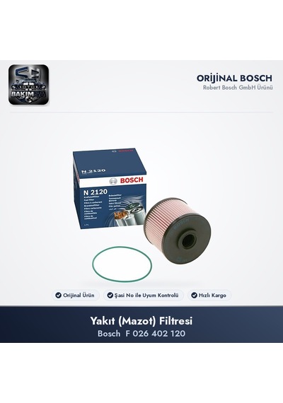 Bosch F 026 402 120 Yakıt Mazot Filtresi - Kuga Mk1-mk2 / C5 Rd/td / Mondeo Mk4 2.0 Tdci / 2.0 Hdi