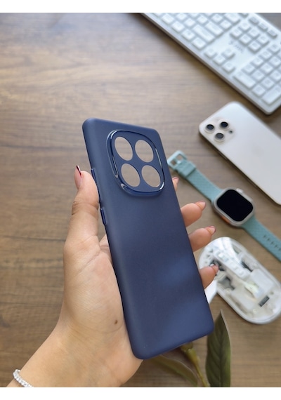 Redmi Note 14 Pro 4g Uyumlu Süper İnce Mat Ultra Thin Silikon Kılıf Lacivert