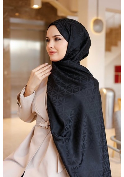 İpeksi Jakar Deluxe Şal Siyah Çok Renkli