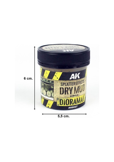 Ak 8027 100 Ml. Kuru Çamur Sıçrama Efekti, Akrilik, Diorama Serisi Zemin Dokusu-56219
