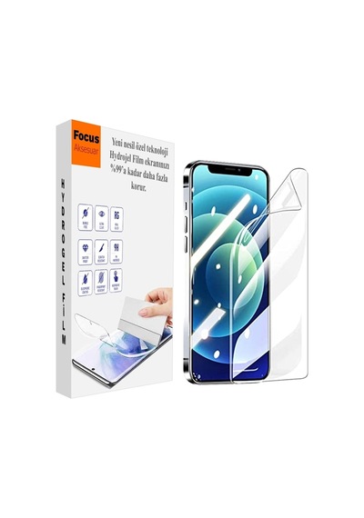 Apple Iphone 12 Uyumlu Kırılmaz Cam Özel Kesim Hydrogel Film