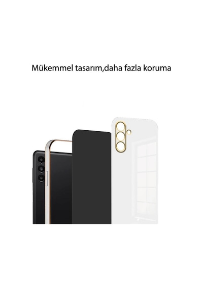 Samsung Galaxy Uyumlu A55 5g Kılıf Volet Silikon - Mavi Bz8683140694197