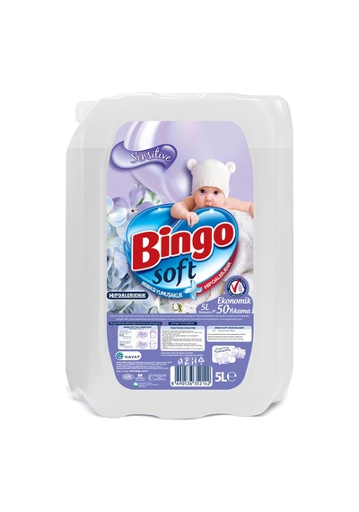 Bingo Soft Yumuşatıcı 5 L Sensitive 4 Adet Diğer