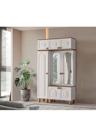 Mango Mdf Portmanto Krem - Meşe