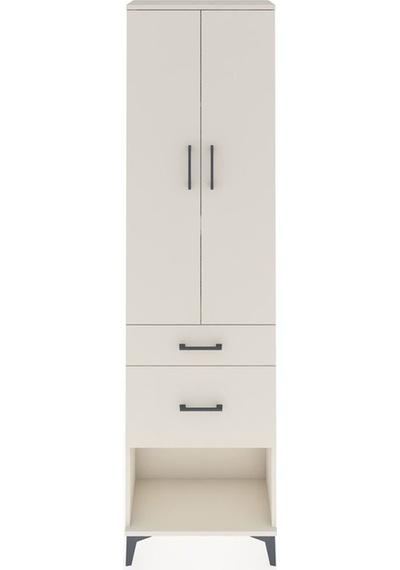 Arges Dolap 3 Raflı 2 Çekmeceli 2 Kapaklı 60x30x221 Aytaşı-ay... Aytaşı
