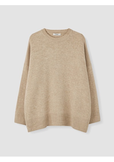 LC Waikiki Lc Waıkıkı Bej Oversize Kadın Kalın Triko Kazak