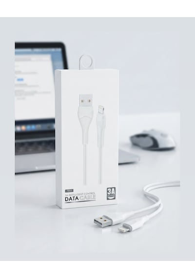 Hızlı Şarj Özellikli Usb To Lightning 3 A. Kablo Lightning Naylon Usb Kablo Usb To Lightning Kablo