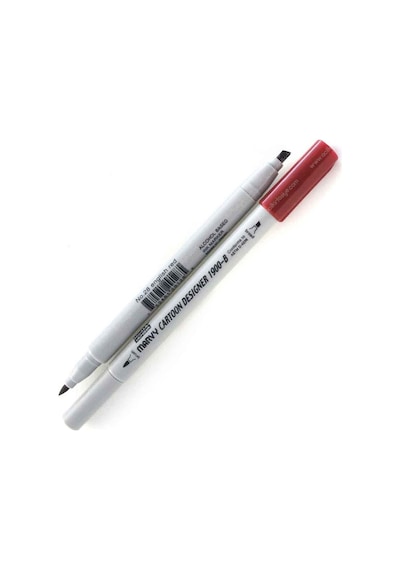Marvy 1900-B Cartoon Designer Marker 28 English Red